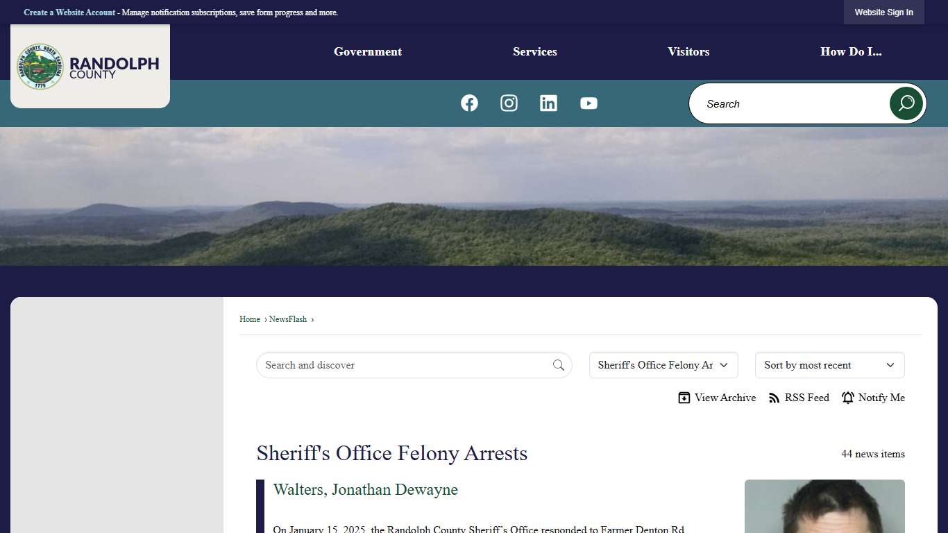 News Flash • Randolph County, NC