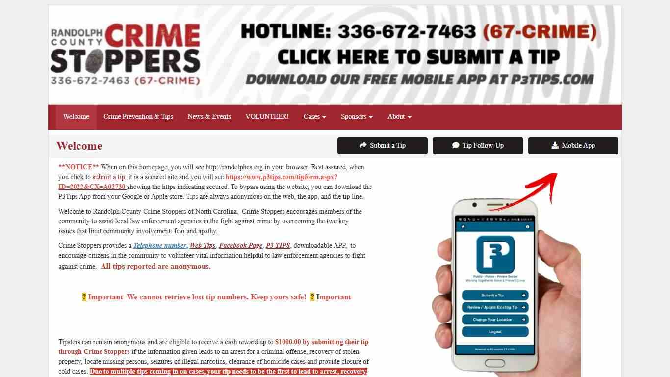 Randolph County Crime Stoppers